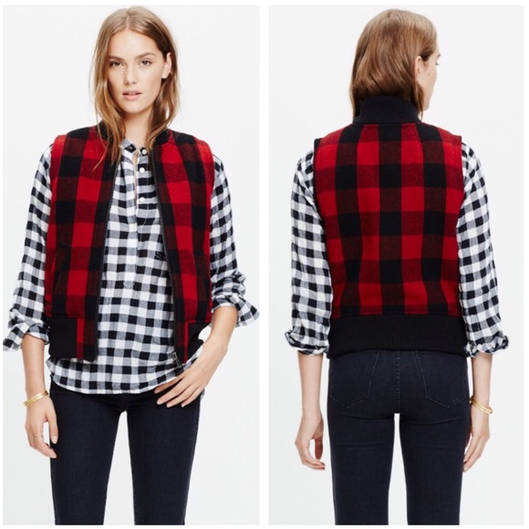 Madewell Jackets & Blazers - •Madewell• Buffalo Check Vest